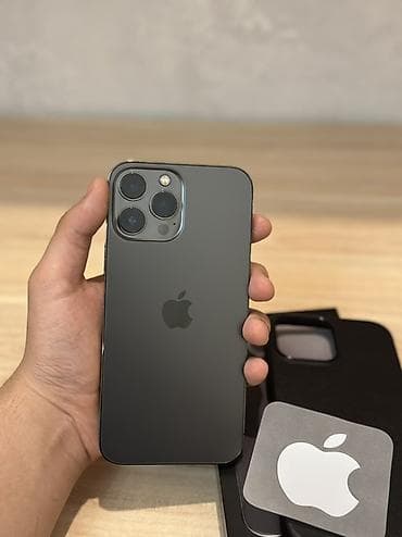 IPhone 13 Pro Max, Б/у, 128 ГБ, Графит, Защитное стекло, Чехол, Коробка, 89 % at lalafo.kg IPhone 13 Pro Max, Б/у, 128 ГБ, Графит, Защитное стекло, Чехол, Коробка, 89 %