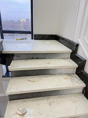 Лестница из гранита, мрамора Для дома, Бесплатный замер, Форма лестницы: Много-маршевая, Стиль: Классический at lalafo.kg — 2 Лестница из гранита, мрамора Для дома, Бесплатный замер, Форма лестницы: Много-маршевая, Стиль: Классический — 2