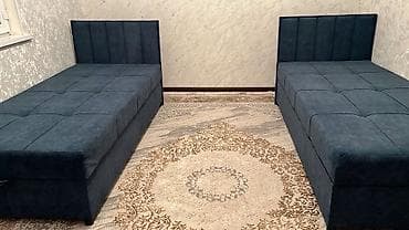 Односпальная кровать с мягким изголовьем и подъемным механизмом at lalafo.kg Односпальная кровать с мягким изголовьем и подъемным механизмом