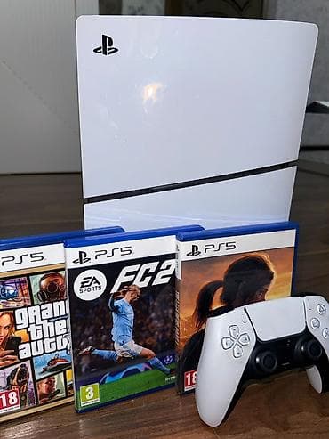 Игровая консоль Sony PlayStation 5 (белая) с комплектом: - Консоль lalafo.kg да Игровая консоль Sony PlayStation 5 (белая) с комплектом: - Консоль