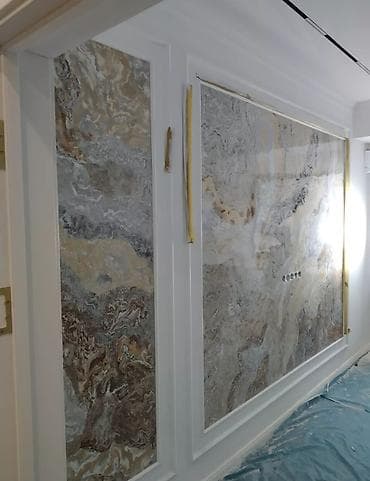 Декор стен панелями под мрамор/оникс - Настенные декоративные панели at lalafo.kg Декор стен панелями под мрамор/оникс - Настенные декоративные панели