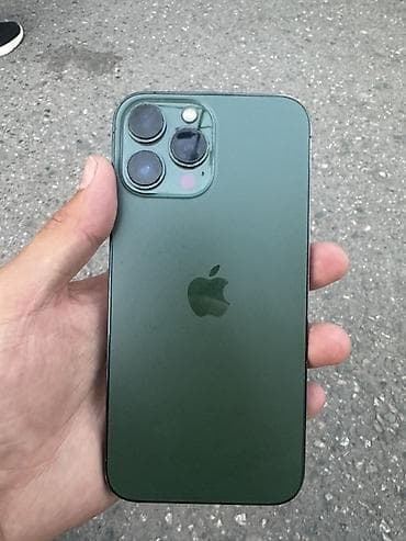 Apple iPhone в зелёном цвете 13 PRO MAX 128 АКБ 100% Фейс рабочий at lalafo.kg Apple iPhone в зелёном цвете 13 PRO MAX 128 АКБ 100% Фейс рабочий