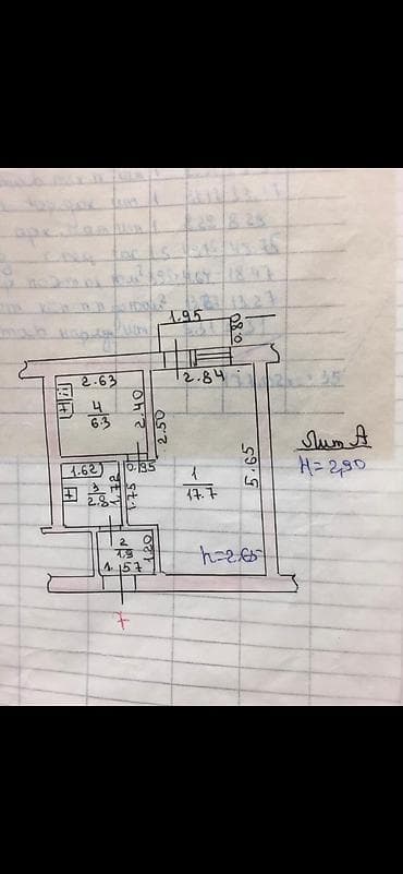 1 комната, 17 м², Сталинка, 2 этаж at lalafo.kg 1 комната, 17 м², Сталинка, 2 этаж