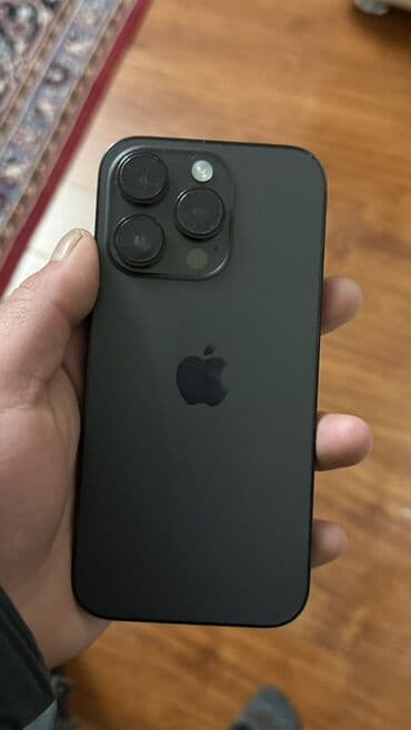IPhone 14 Pro, Б/у, 128 ГБ, Черный, Чехол, 79 % at lalafo.kg IPhone 14 Pro, Б/у, 128 ГБ, Черный, Чехол, 79 %