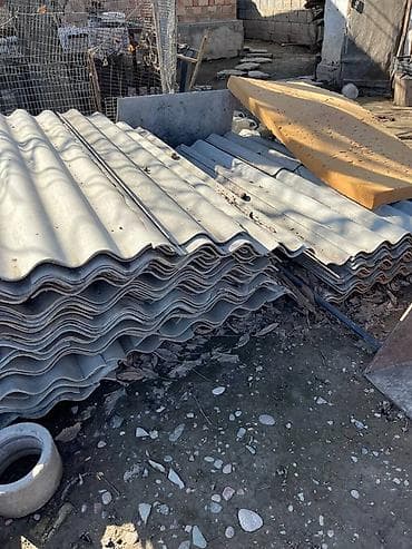 Шифер, Асбестоцементный, 6 волновой, Б/у at lalafo.kg Шифер, Асбестоцементный, 6 волновой, Б/у