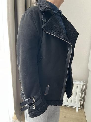 Куртка, замшевая чёрная внутри искусственный каракуль, тёплая at lalafo.kg — 1 Куртка, замшевая чёрная внутри искусственный каракуль, тёплая — 1