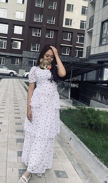 Повседневное платье, Лето, Длинная модель at lalafo.kg Повседневное платье, Лето, Длинная модель