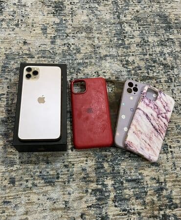 IPhone 11 Pro Max, Б/у, 512 ГБ, Золотой, Коробка, 73 % at lalafo.kg IPhone 11 Pro Max, Б/у, 512 ГБ, Золотой, Коробка, 73 %