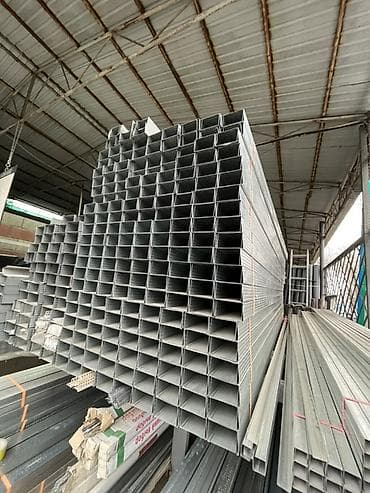 Профилированные оцинкованные трубы (квадратное сечение) - Тип at lalafo.kg Профилированные оцинкованные трубы (квадратное сечение) - Тип
