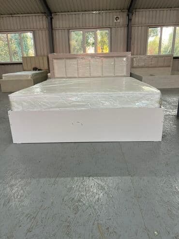 Двуспальная кровать, Новый, С матрасом, В рассрочку, длина - 200 см at lalafo.kg Двуспальная кровать, Новый, С матрасом, В рассрочку, длина - 200 см