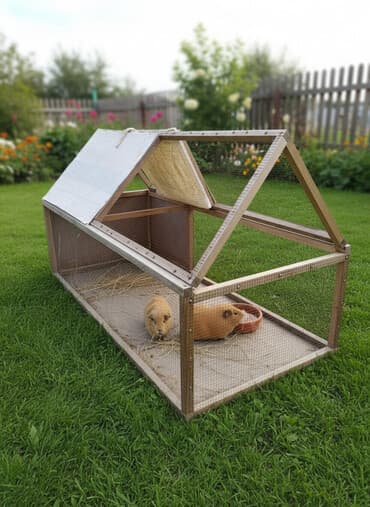Передвижной вольер/клетка для птицы и мелких животных. - Каркас из at lalafo.kg Передвижной вольер/клетка для птицы и мелких животных. - Каркас из