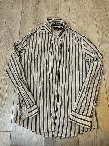 Мужская рубашка, XS, S, Polo Ralph Lauren, Новый, цвет - Серый at lalafo.kg Мужская рубашка, XS, S, Polo Ralph Lauren, Новый, цвет - Серый