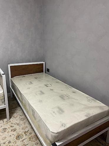 Офис эмереги: Односпальная кровать с металлическим каркасом - Размер спального lalafo.kg да — 3 Офис эмереги: Односпальная кровать с металлическим каркасом - Размер спального — 3