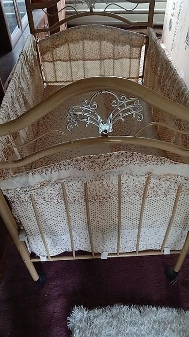 Люлька, Колыбель, Металл, цвет - Бежевый at lalafo.kg Люлька, Колыбель, Металл, цвет - Бежевый