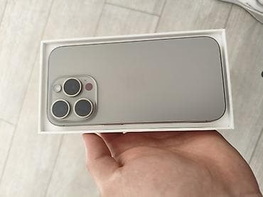 IPhone 15 Pro, Б/у, 256 ГБ, Natural Titanium, Кабель, 85 % at lalafo.kg IPhone 15 Pro, Б/у, 256 ГБ, Natural Titanium, Кабель, 85 %