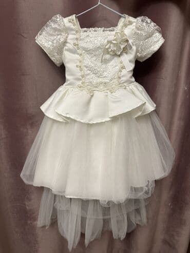 Детское платье, цвет - Белый, Новый at lalafo.kg Детское платье, цвет - Белый, Новый