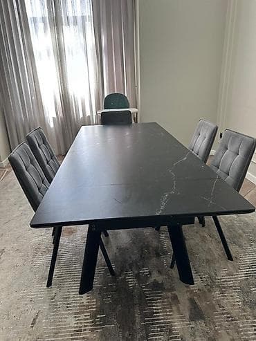 Кухонный стол, Б/у, Прямоугольный, Раскладной at lalafo.kg Кухонный стол, Б/у, Прямоугольный, Раскладной