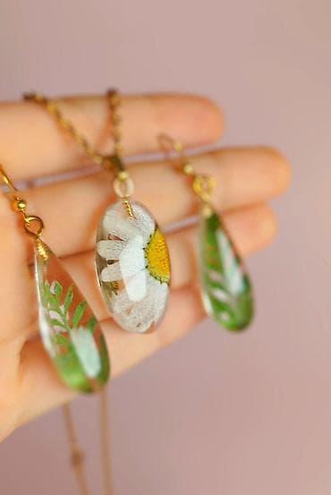 Чынжырлар: Уникальный набор из смолы с элементами природы внутри ✨ 🍁Прочные lalafo.kg да — 5 Чынжырлар: Уникальный набор из смолы с элементами природы внутри ✨ 🍁Прочные — 5