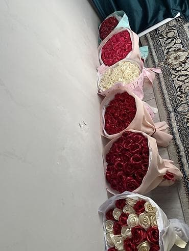 LED гирляндалар: Авторские букеты из атласных роз - Композиции ручной работы из lalafo.kg да — 8 LED гирляндалар: Авторские букеты из атласных роз - Композиции ручной работы из — 8