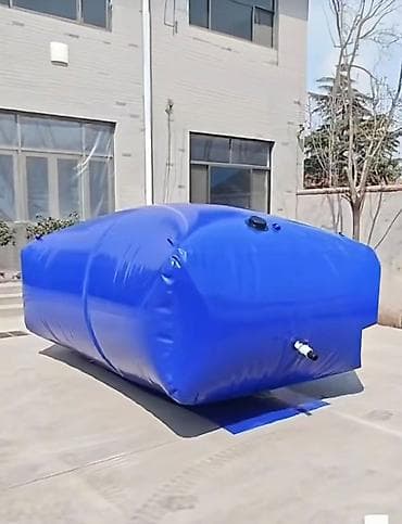 Гибкий резервуар для воды — «мобильный куб воды» для дома, дачи at lalafo.kg Гибкий резервуар для воды — «мобильный куб воды» для дома, дачи