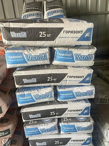Наливной пол цементный Verolit «Горизонт», мешок 25 кг. - Основа at lalafo.kg Наливной пол цементный Verolit «Горизонт», мешок 25 кг. - Основа