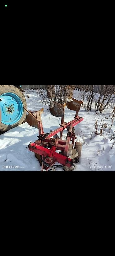 Навесной оборотный плуг, 3-корпусный - Тип: навесной, двухсторонний at lalafo.kg Навесной оборотный плуг, 3-корпусный - Тип: навесной, двухсторонний