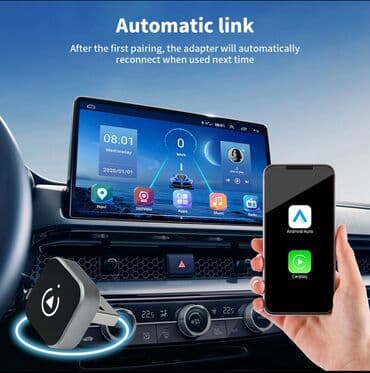 Беспроводной адаптер для CarPlay и Android Auto - Подключает смартфон at lalafo.kg Беспроводной адаптер для CarPlay и Android Auto - Подключает смартфон