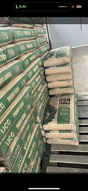 Кант цемент, M-600, 50 кг/м³ lalafo.kg да Кант цемент, M-600, 50 кг/м³