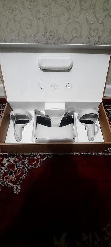 Meta Quest 2: Meta Quest 2 — автономный VR‑шлем с памятью 128 ГБ. Комплектация по lalafo.kg да — 2 Meta Quest 2: Meta Quest 2 — автономный VR‑шлем с памятью 128 ГБ. Комплектация по — 2