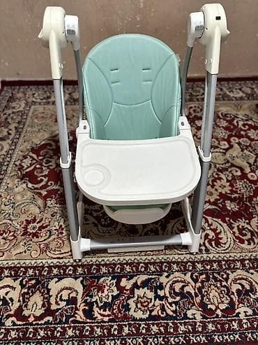 Балдар үчүн креслолор: Тамактандыруучу отургуч, Колдонулган, Башка бренд, Электр селкинчек, түсү - Жашыл, Өзү алып кетүү lalafo.kg да — 4 Балдар үчүн креслолор: Тамактандыруучу отургуч, Колдонулган, Башка бренд, Электр селкинчек, түсү - Жашыл, Өзү алып кетүү — 4