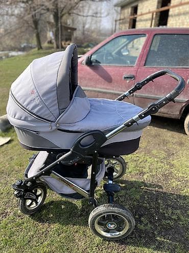 Коляска, Другой бренд, цвет - Серебристый, Б/у, Самовывоз at lalafo.kg Коляска, Другой бренд, цвет - Серебристый, Б/у, Самовывоз