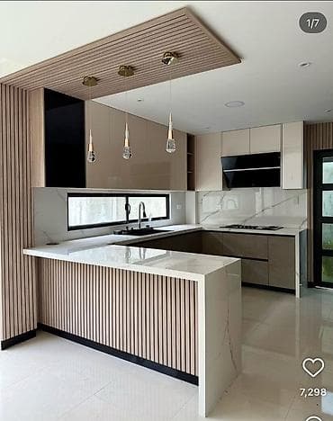 Кухонные гарнитуры на заказ - Современные планировки: угловые и at lalafo.kg Кухонные гарнитуры на заказ - Современные планировки: угловые и