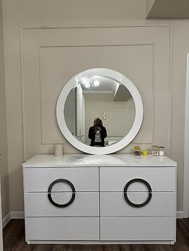 Спальный гарнитур, Б/у, Двуспальная кровать, Шкаф, Комод, Турция, Самовывоз, цвет - Белый at lalafo.kg — 2 Спальный гарнитур, Б/у, Двуспальная кровать, Шкаф, Комод, Турция, Самовывоз, цвет - Белый — 2