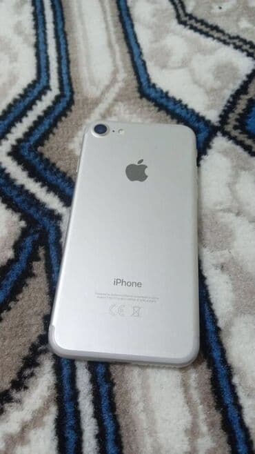 IPhone 7, Новый, 32 ГБ, Серебристый, Кабель, Чехол, 100 % at lalafo.kg IPhone 7, Новый, 32 ГБ, Серебристый, Кабель, Чехол, 100 %