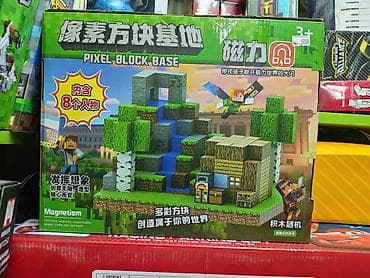 Набор для строительства “Pixel Block Base” (магнитный конструктор в lalafo.kg да Набор для строительства “Pixel Block Base” (магнитный конструктор в