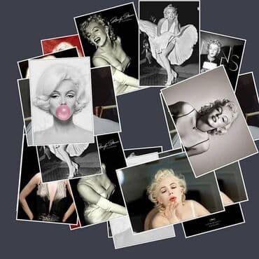 Наклейки - набор "Мерлин Монро" - 25 шт, для любой гладкой at lalafo.kg Наклейки - набор "Мерлин Монро" - 25 шт, для любой гладкой