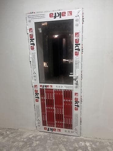 Эшиктер үчүн тетик: ПВХ дверь Akfa со стеклопакетом - Материал профиля: ПВХ (Akfa/Alkam lalafo.kg да — 2 Эшиктер үчүн тетик: ПВХ дверь Akfa со стеклопакетом - Материал профиля: ПВХ (Akfa/Alkam — 2