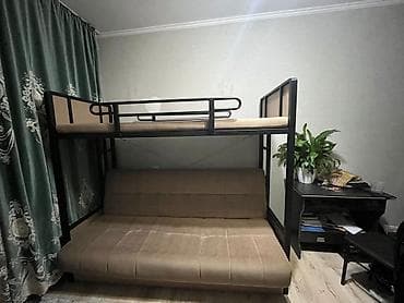 Продаю б/у Двухъярусная система «кровать сверху + диван снизу. - at lalafo.kg Продаю б/у Двухъярусная система «кровать сверху + диван снизу. -