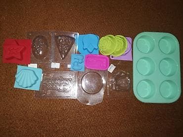 Формы для мыловарения, материал силикон и пластик, в хорошем at lalafo.kg Формы для мыловарения, материал силикон и пластик, в хорошем