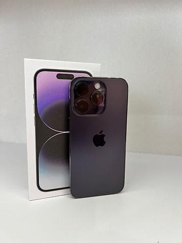 IPhone 14 Pro, 128 ГБ, Deep Purple, Коробка, 85 % at lalafo.kg IPhone 14 Pro, 128 ГБ, Deep Purple, Коробка, 85 %