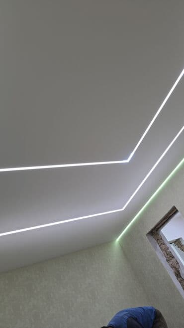 Натяжной потолок Матовое Монтаж at lalafo.kg Натяжной потолок Матовое Монтаж