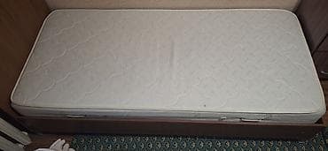 Двуспальная кровать, Б/у, С матрасом, длина - 210 см at lalafo.kg Двуспальная кровать, Б/у, С матрасом, длина - 210 см