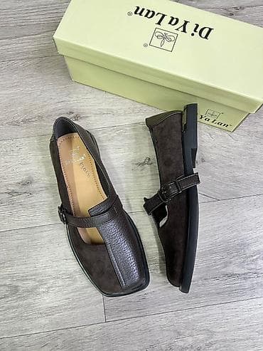 Туфли Di Ya Lan, женские, коричневые - Стиль: лоферы/мэри джейн с at lalafo.kg Туфли Di Ya Lan, женские, коричневые - Стиль: лоферы/мэри джейн с