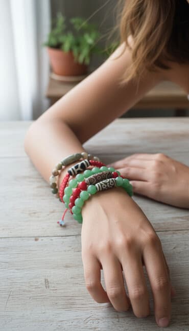 Бусина ДЗИ, браслеты натуральные камни at lalafo.kg Бусина ДЗИ, браслеты натуральные камни