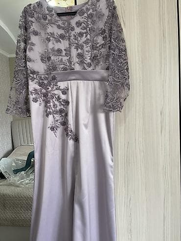 Вечернее платье, Пышное, Длинная модель, Атлас, С рукавами, Камни, M at lalafo.kg — 3 Вечернее платье, Пышное, Длинная модель, Атлас, С рукавами, Камни, M — 3