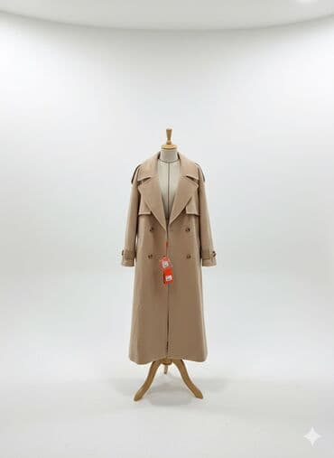 Плащ, Тренчкот, Двубортная модель, 2XL at lalafo.kg Плащ, Тренчкот, Двубортная модель, 2XL