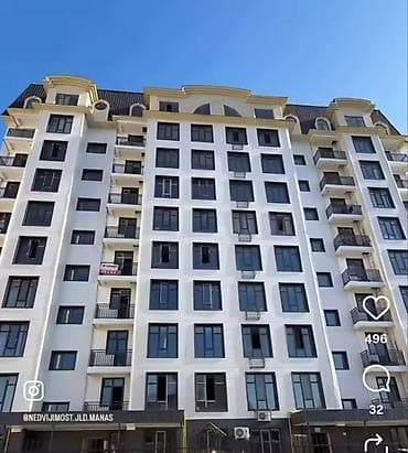 2 комнаты, 49 м², Элитка, 8 этаж, Евроремонт at lalafo.kg — 1 2 комнаты, 49 м², Элитка, 8 этаж, Евроремонт — 1