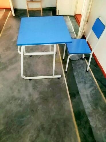 Комплект парты и стула, цвет - Синий at lalafo.kg Комплект парты и стула, цвет - Синий