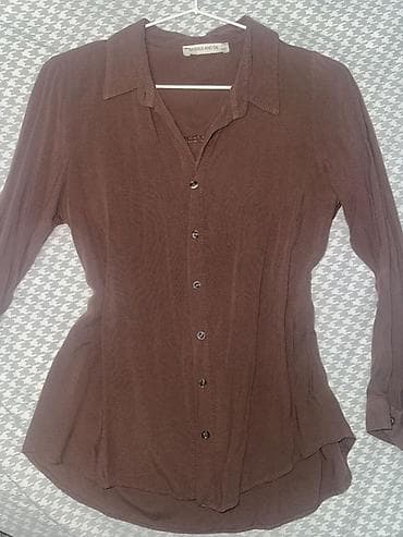 Женская рубашка Barrels and Oil - Цвет: коричневый (шоколадный) - at lalafo.kg Женская рубашка Barrels and Oil - Цвет: коричневый (шоколадный) -
