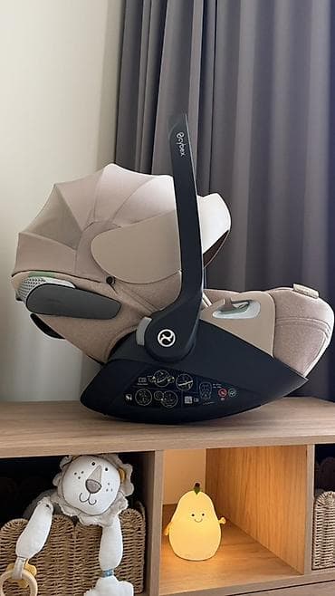 Детское автокресло-переноска Cybex (группа 0+) в бежевом цвете lalafo.kg да Детское автокресло-переноска Cybex (группа 0+) в бежевом цвете